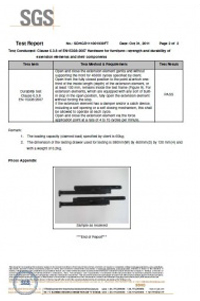 35双排滑轨SGS测试报告1